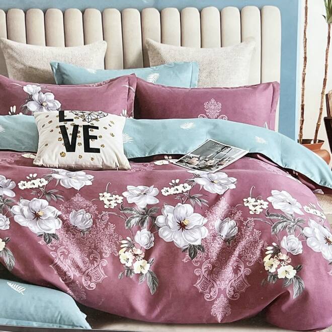 Komplet Pościeli 4 Części E1884 Mix wzory  160 x200 1