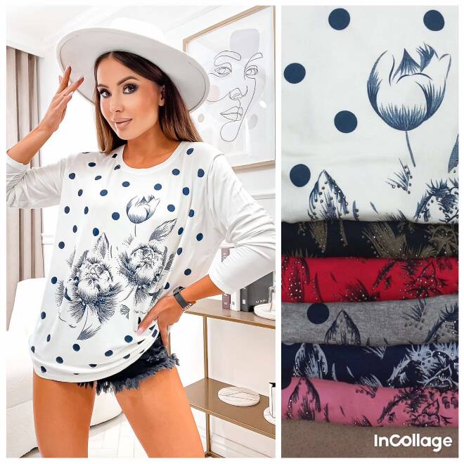 Bluzka damskie 5779 Mix KOLOR  XL-3XL (TOWAR CHINA) 1