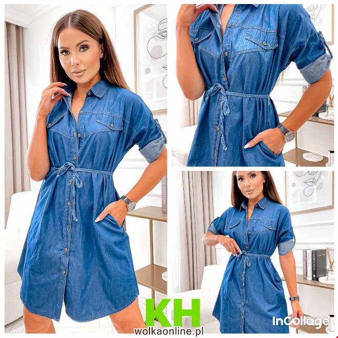 Sukienka damskie 5785 1 kolor  M-3XL (TOWAR CHINA)