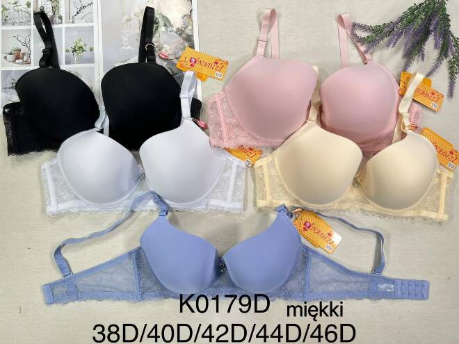 Biustonosze damskie K0179D 1 kolor  D 1