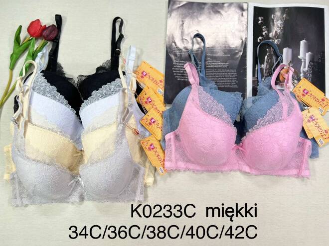Biustonosze damskie K0233C 1 kolor  C 1