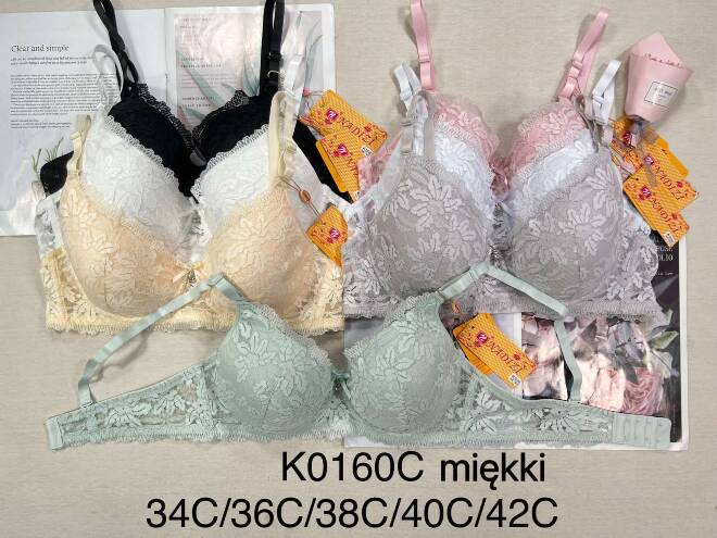 Biustonosze damskie K0160C 1 kolor  C