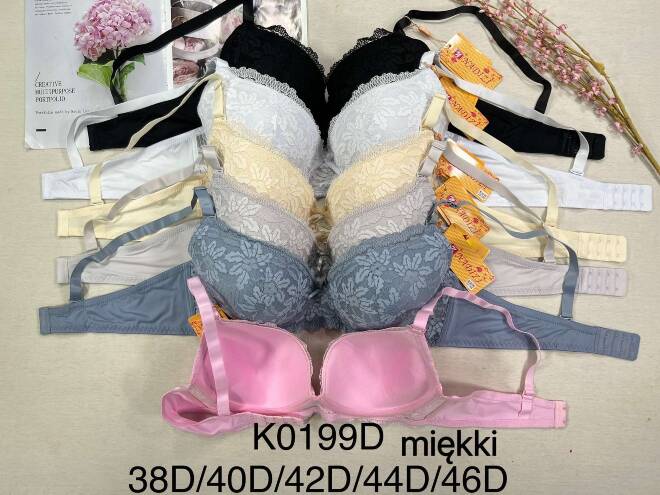 Biustonosze damskie K0199D 1 kolor  D