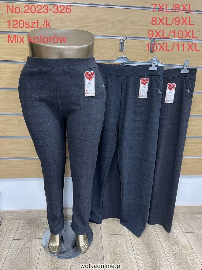 Spodnie damskie 2023-326 Mix KOLOR  7XL-11XL (TOWAR CHINA)
