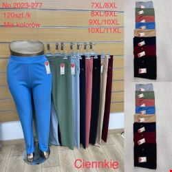 Spodnie damskie 2023-277 Mix KOLOR  7XL-11XL (TOWAR CHINA)