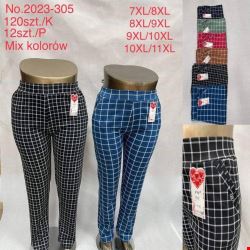 Spodnie damskie 2023-305 Mix KOLOR  7XL-11XL (TOWAR CHINA)