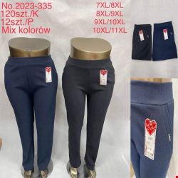 Spodnie damskie 2023-335 Mix KOLOR  7XL-11XL (TOWAR CHINA)