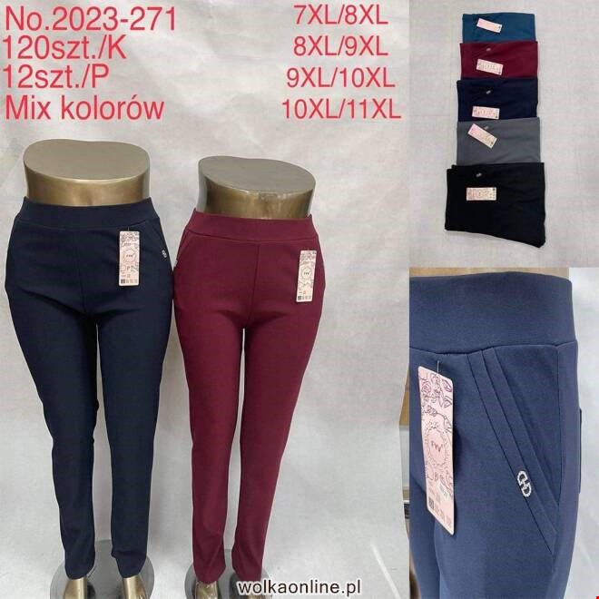 Spodnie damskie 2023-271 Mix KOLOR  7XL-11XL (TOWAR CHINA)