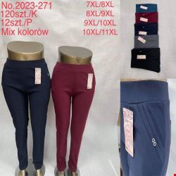 Spodnie damskie 2023-271 Mix KOLOR  7XL-11XL (TOWAR CHINA)