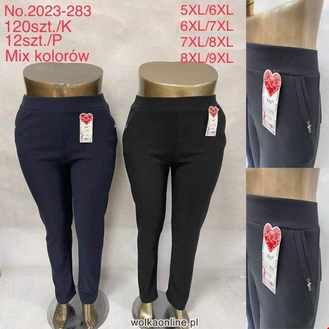 Spodnie damskie 2023-283 Mix KOLOR  5XL-9XL (TOWAR CHINA)