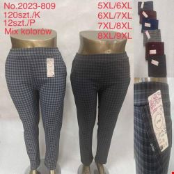 Spodnie damskie 2023-809 Mix KOLOR  5XL-9XL (TOWAR CHINA)