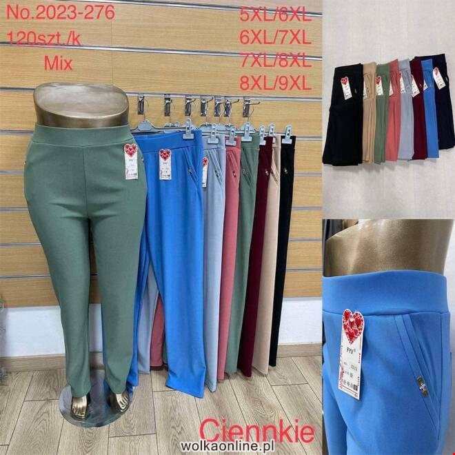 Spodnie damskie 2023-276 Mix KOLOR  5XL-9XL (TOWAR CHINA)