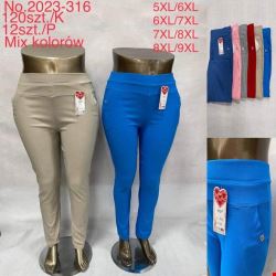 Spodnie damskie 2023-316 Mix KOLOR  5XL-9XL (TOWAR CHINA)