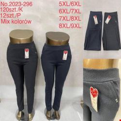 Spodnie damskie 2023-296 Mix KOLOR  5XL-9XL (TOWAR CHINA)