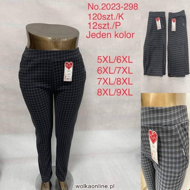 Spodnie damskie 2023-298 Mix KOLOR  5XL-9XL (TOWAR CHINA)