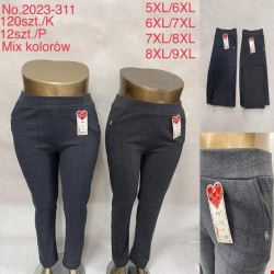 Spodnie damskie 2023-311 Mix KOLOR  5XL-9XL (TOWAR CHINA)