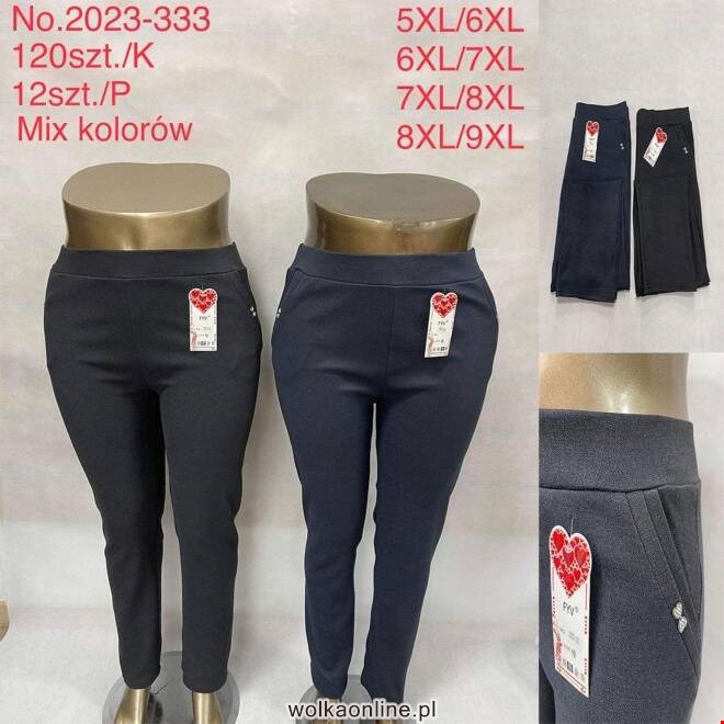 Spodnie damskie 2023-333 Mix KOLOR  5XL-9XL (TOWAR CHINA)