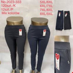 Spodnie damskie 2023-333 Mix KOLOR  5XL-9XL (TOWAR CHINA)
