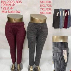 Spodnie damskie 2023-805 Mix KOLOR  5XL-9XL (TOWAR CHINA)