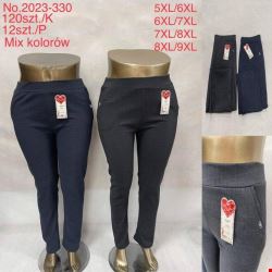 Spodnie damskie 2023-330 Mix KOLOR  5XL-9XL (TOWAR CHINA)