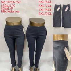 Spodnie damskie 2023-757 Mix KOLOR  5XL-9XL (TOWAR CHINA)