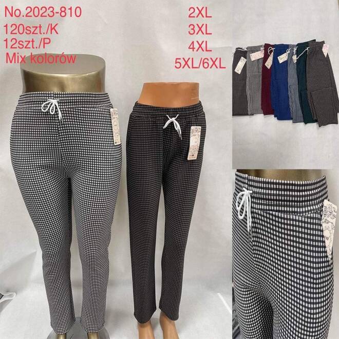 Spodnie damskie 2023-810 Mix KOLOR  2XL-6XL (TOWAR CHINA) 1
