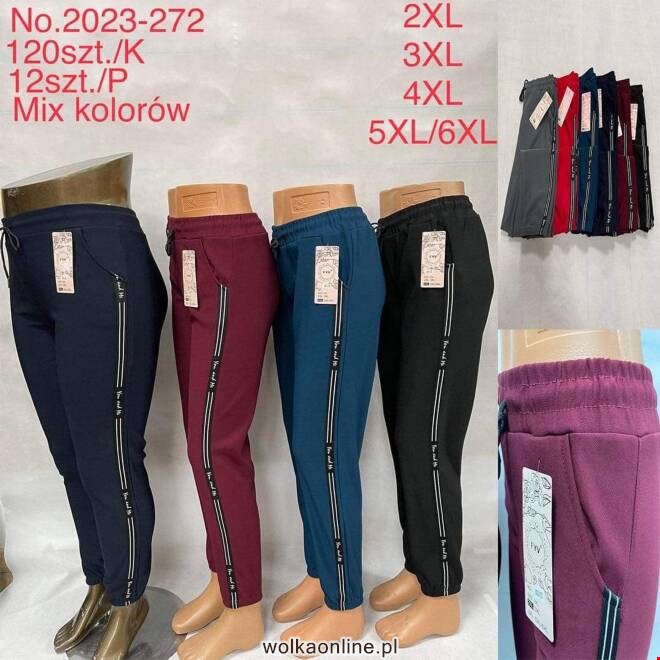 Spodnie damskie 2023-272 Mix KOLOR  2XL-6XL (TOWAR CHINA)