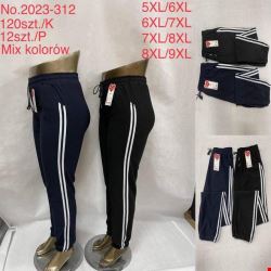 Spodnie damskie 2023-312 Mix KOLOR  5XL-9XL (TOWAR CHINA)