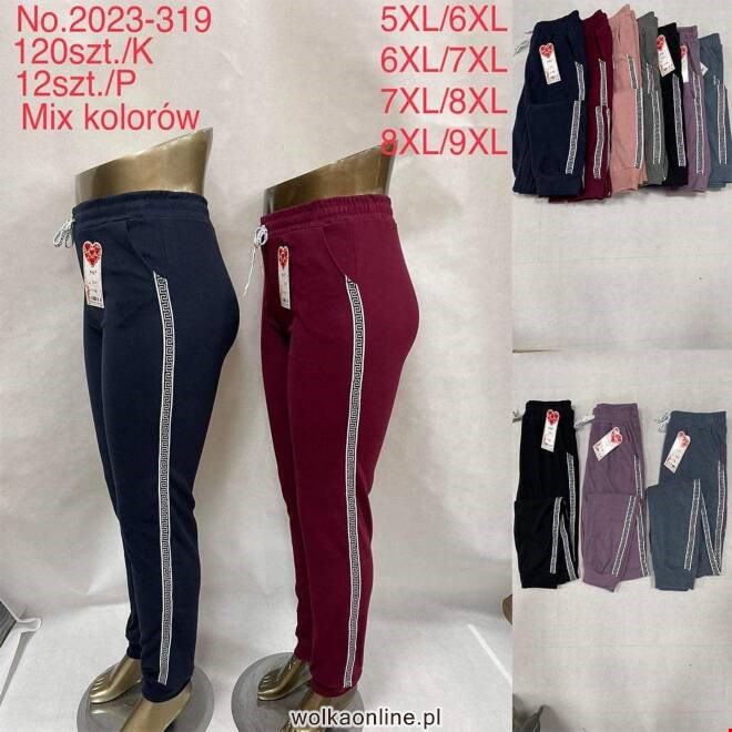 Spodnie damskie 2023-319 Mix KOLOR  5XL-9XL (TOWAR CHINA)