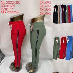 Spodnie damskie 2023-307 Mix KOLOR  2XL-6XL (TOWAR CHINA)