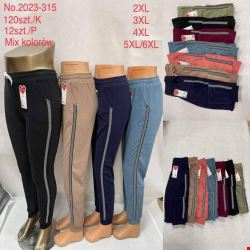 Spodnie damskie 2023-315 Mix KOLOR  2XL-6XL (TOWAR CHINA)