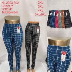 Spodnie damskie 2023-302 Mix KOLOR  2XL-6XL (TOWAR CHINA)