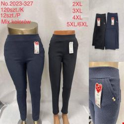 Spodnie damskie 2023-327 Mix KOLOR  2XL-6XL (TOWAR CHINA)