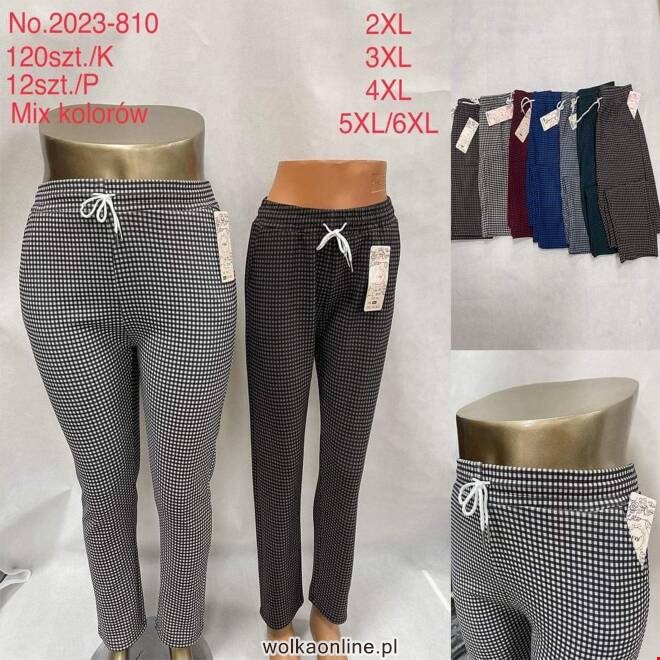 Spodnie damskie 2023-810 Mix KOLOR  2XL-6XL (TOWAR CHINA)