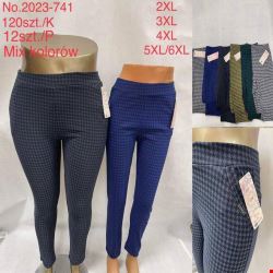Spodnie damskie 2023-741 Mix KOLOR  2XL-6XL (TOWAR CHINA)