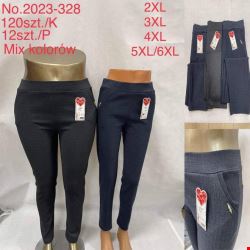 Spodnie damskie 2023-328 Mix KOLOR  2XL-6XL (TOWAR CHINA)