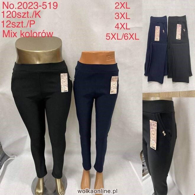 Spodnie damskie 2023-519 Mix KOLOR  2XL-6XL (TOWAR CHINA)
