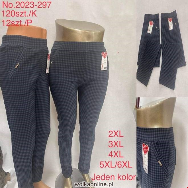 Spodnie damskie 2023-297 Mix KOLOR  2XL-6XL (TOWAR CHINA)