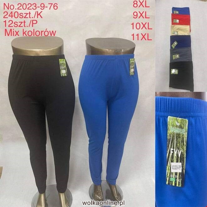 Leginsy damskie 2023-9-76 Mix KOLOR  8XL-11XL (TOWAR CHINA)