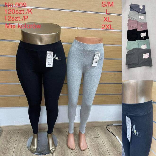 Leginsy damskie 009 Mix KOLOR  S-2XL (TOWAR CHINA) 1