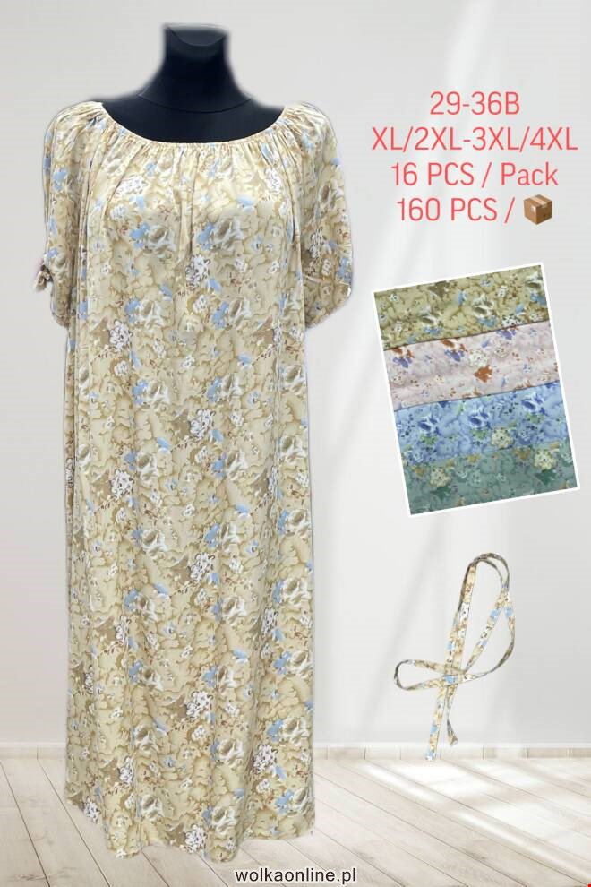 Sukienka damskie 29-36B Mix KOLOR  XL-4XL (TOWAR CHINA)