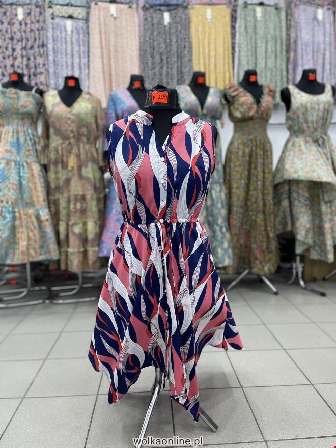 Sukienka damskie F209 Mix KOLOR  S-2XL (TOWAR CHINA)