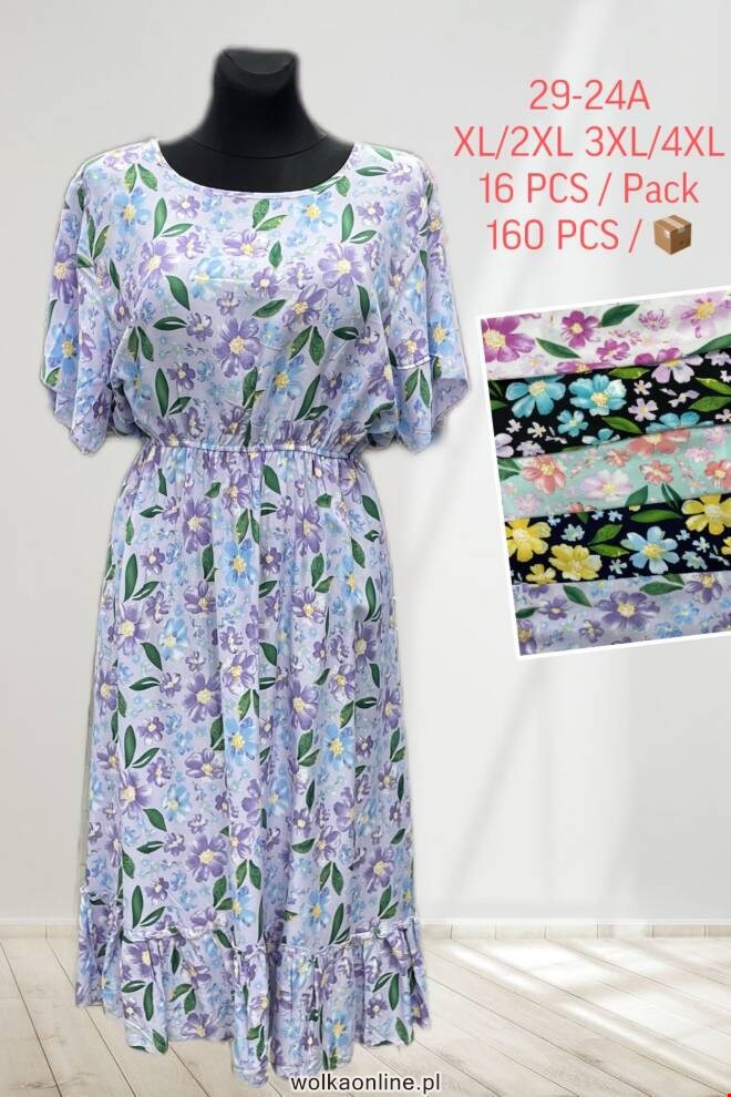Sukienka damskie 29-24A Mix KOLOR  XL-4XL (TOWAR CHINA)
