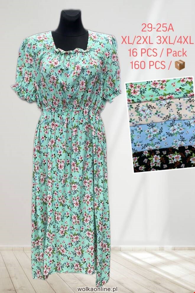 Sukienka damskie 29-25A Mix KOLOR  XL-4XL (TOWAR CHINA)