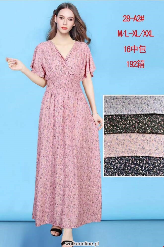 Sukienka damskie 28-A2 Mix KOLOR  M-2XL (TOWAR CHINA)