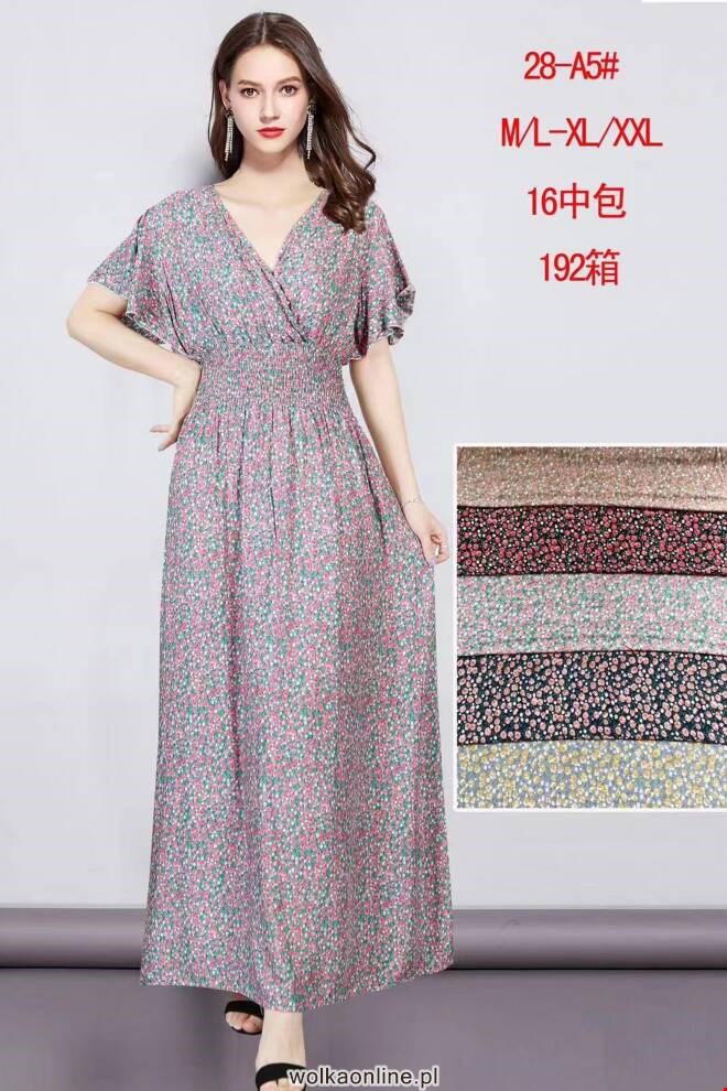 Sukienka damskie 28-A5 Mix KOLOR  M-2XL (TOWAR CHINA)