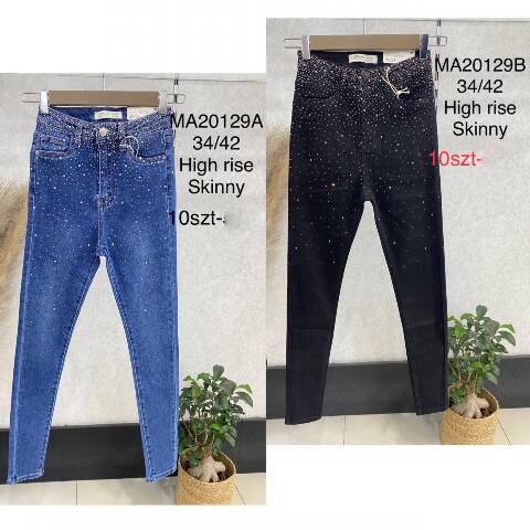 Jeansy damskie MA20129A 1 kolor 34-42 1