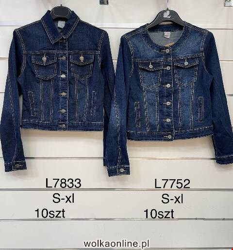 Kurtka jeansowa Damskie L7833 1 kolor XS-XL