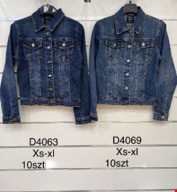 Kurtka jeansowa Damskie D4063 1 kolor XS-XL