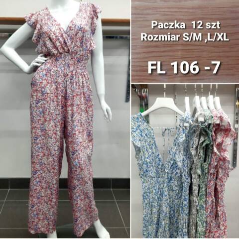 Kombinezon damskie FL106-7 Mix kolor S/M-L/XL 1